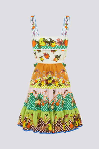 Minivestido con lazo y abertura Marceline