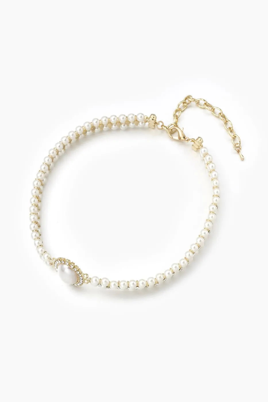 Marley Faux Pearl Layered Choker Necklace