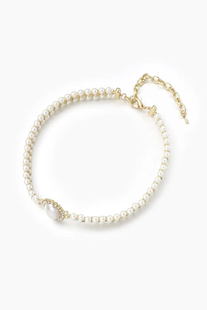 Marley Faux Pearl Layered Choker Necklace