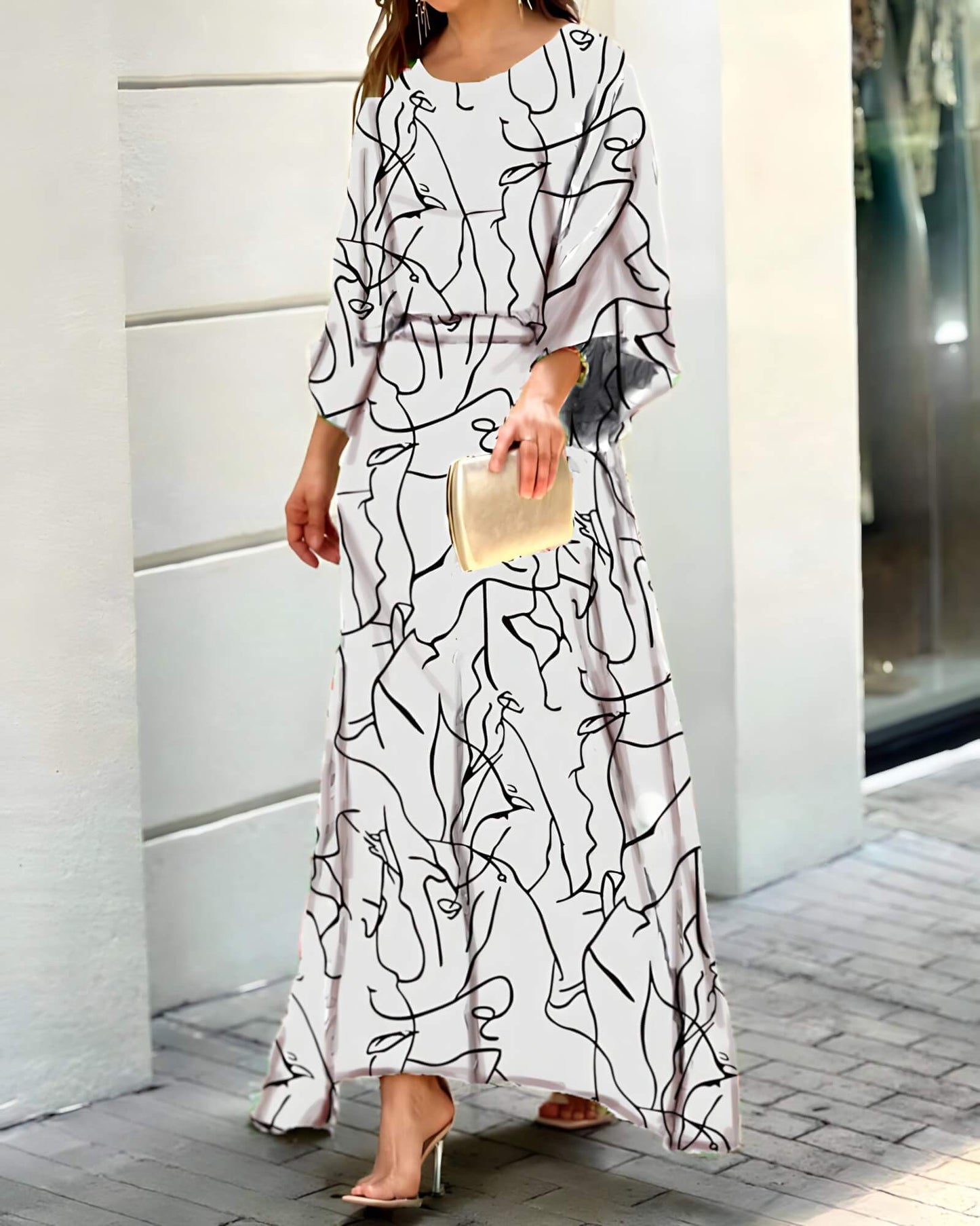 Emmeline - Lightweight Long Sleeve Maxi Dress for Women