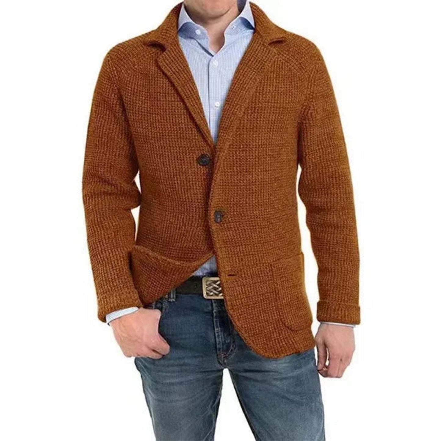 Godfrey - Abrigo de punto - Casual - Hecho para - Ideal para otoño/invierno