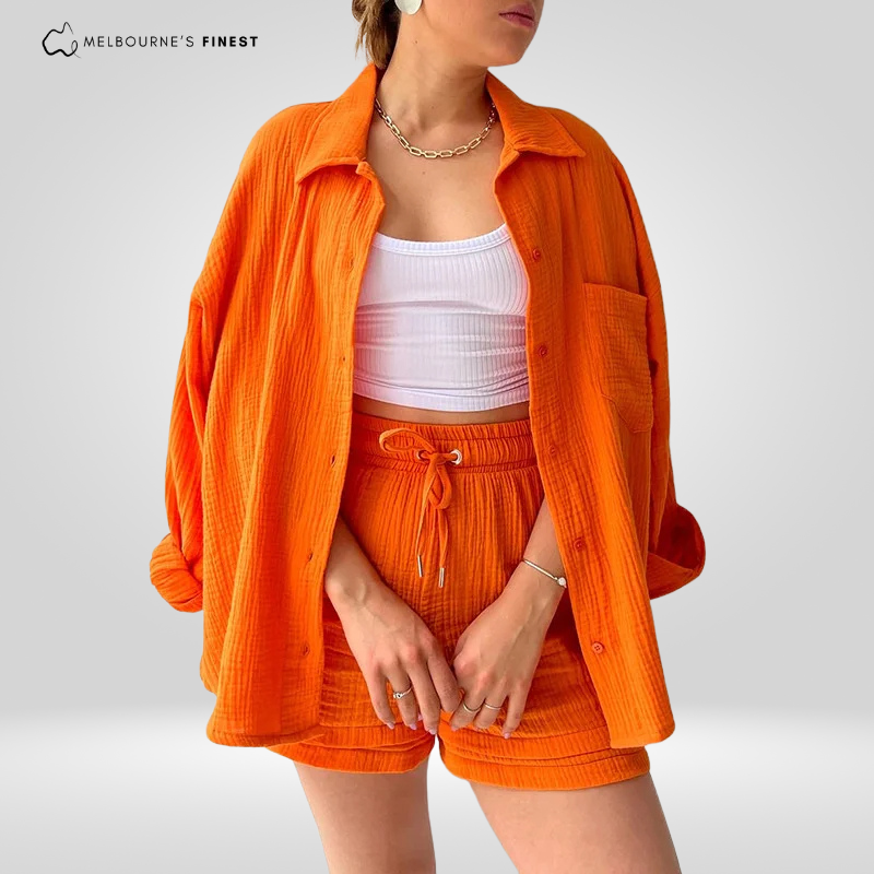 Jennifer - Conjunto de ropa de estar suave para mujer