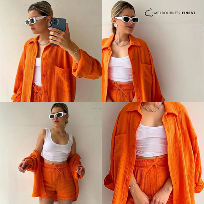 Jennifer - Conjunto de ropa de estar suave para mujer
