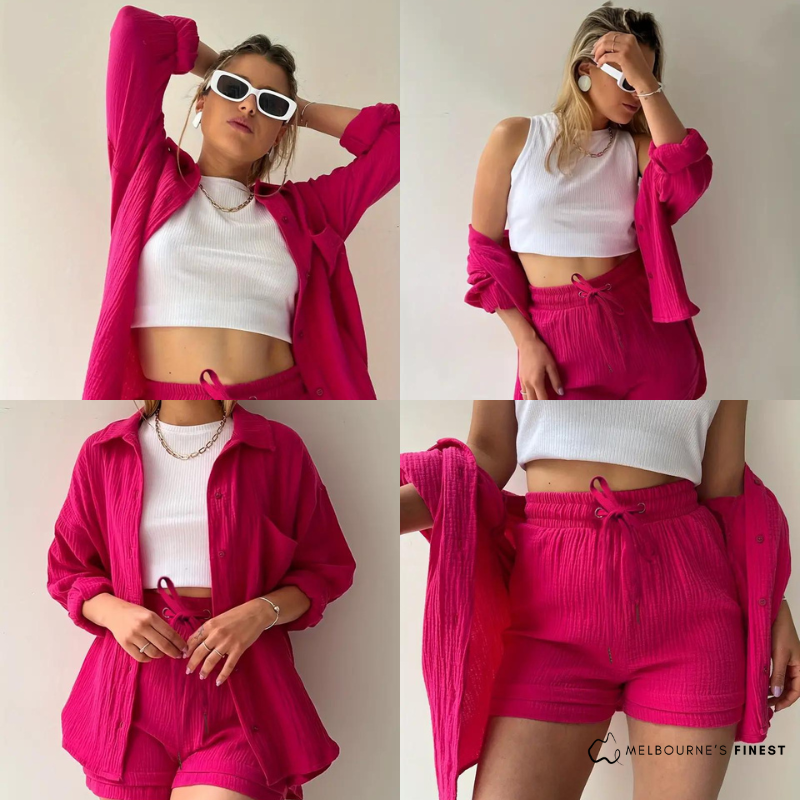 Jennifer - Conjunto de ropa de estar suave para mujer