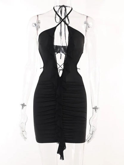 DressBetty - 2024 Summer Holiday Vestido Sexy Bodycon Dress Cut Out Robe