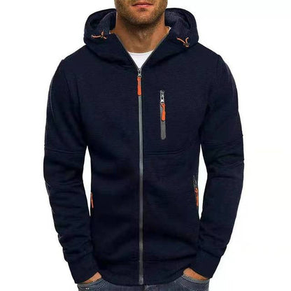 Juan - Chaqueta con capucha y cremallera - Deportiva - Ligera - Ideal para Otoño/Invierno