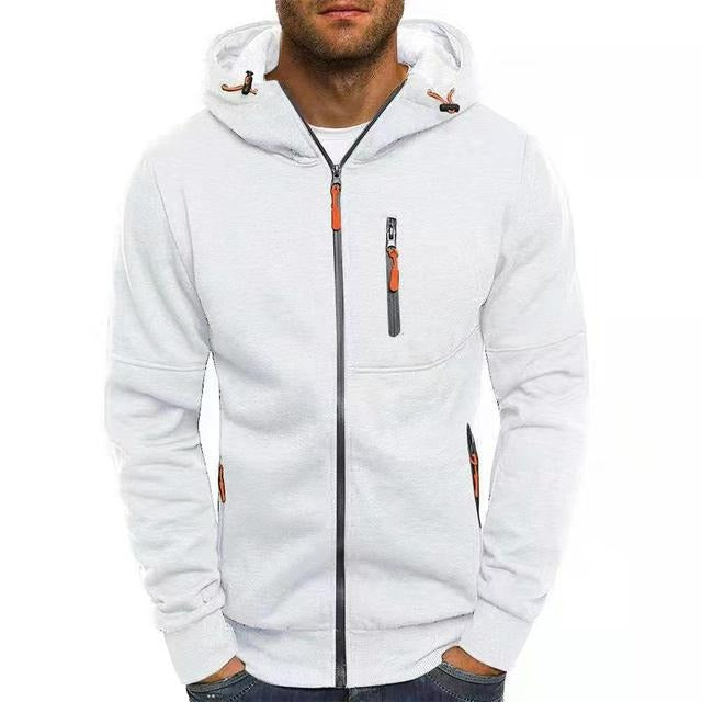 Juan - Chaqueta con capucha y cremallera - Deportiva - Ligera - Ideal para Otoño/Invierno