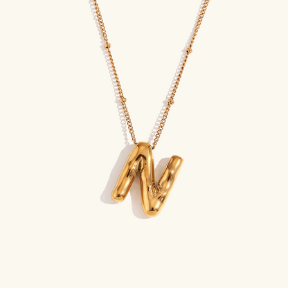 Airy Letter - Gold Initial Necklace