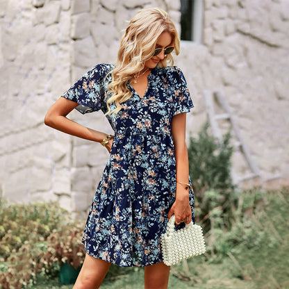 Boudica - Minivestido floral - Elegancia - Estilo atemporal - Ideal para el verano