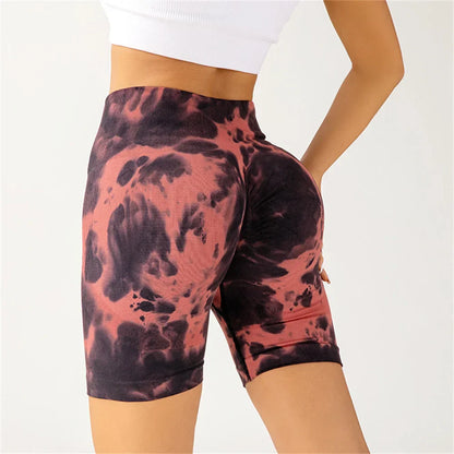 New Arrival Tie Dye Women Yoga Fitness Sexy Sports Short