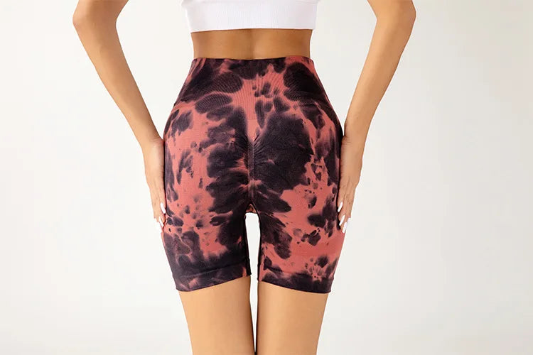 New Arrival Tie Dye Women Yoga Fitness Sexy Sports Short