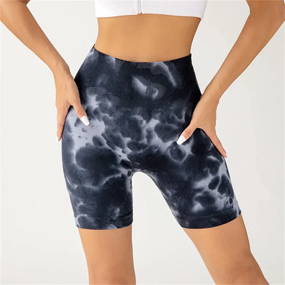 New Arrival Tie Dye Women Yoga Fitness Sexy Sports Short