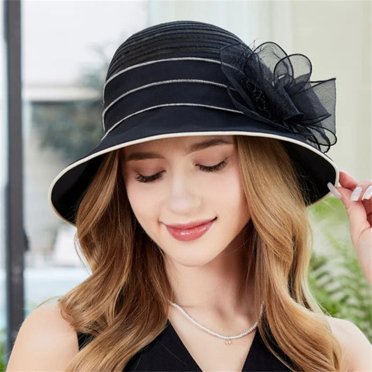 New Mesh Summer Flower Basin Sun Hat