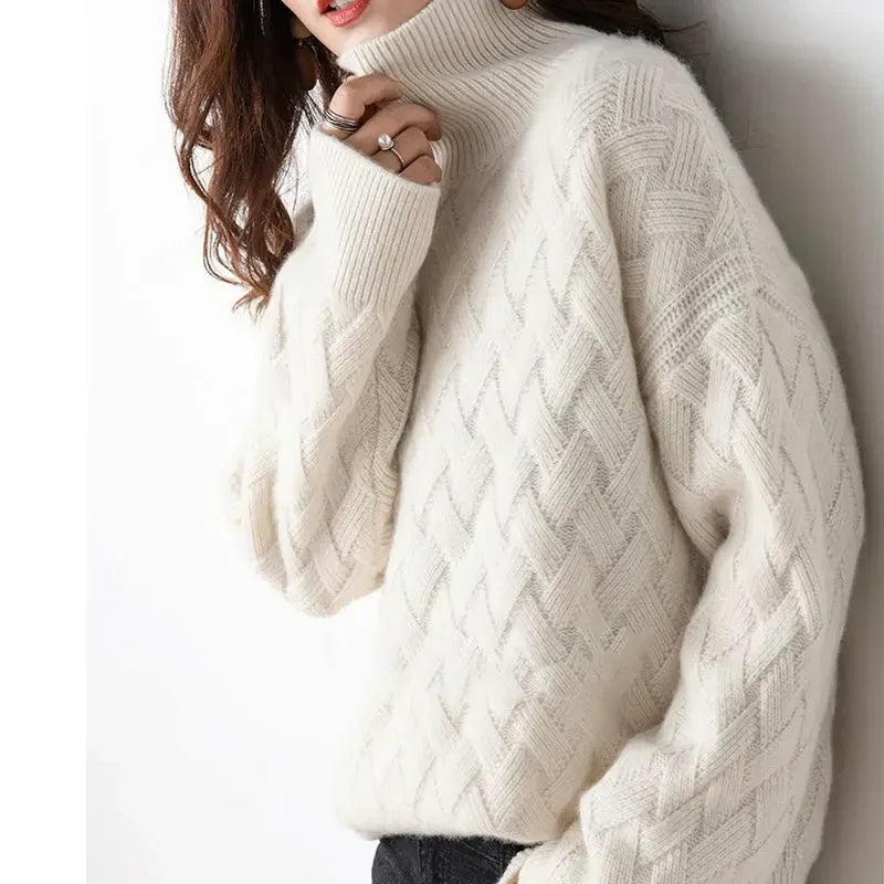 FashionSierra - New Winter Casual Chic Cashmere Oversize Thick Pullover Female Long Sleeve Sweater