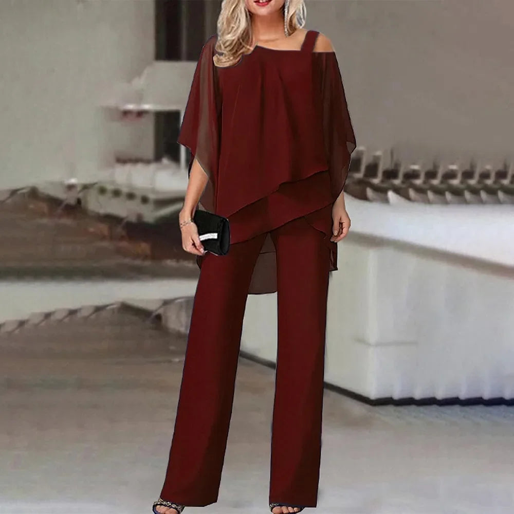 Kairi - Elegante conjunto de dos piezas de talla grande para mujer