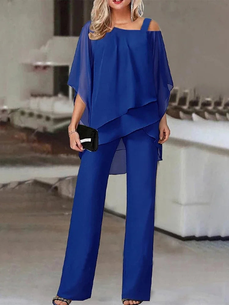 Kairi - Elegante conjunto de dos piezas de talla grande para mujer