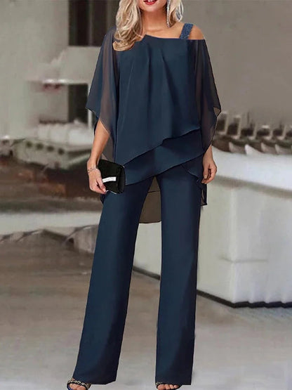 Kairi - Elegante conjunto de dos piezas de talla grande para mujer