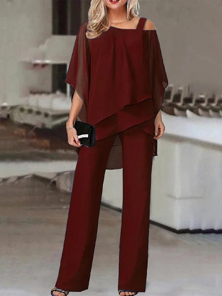 Kairi - Elegante conjunto de dos piezas de talla grande para mujer