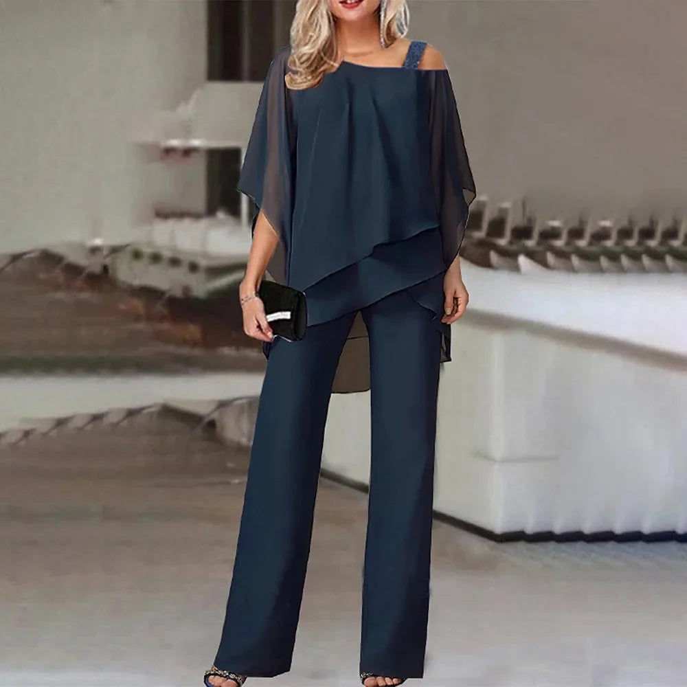 Kairi - Elegante conjunto de dos piezas de talla grande para mujer