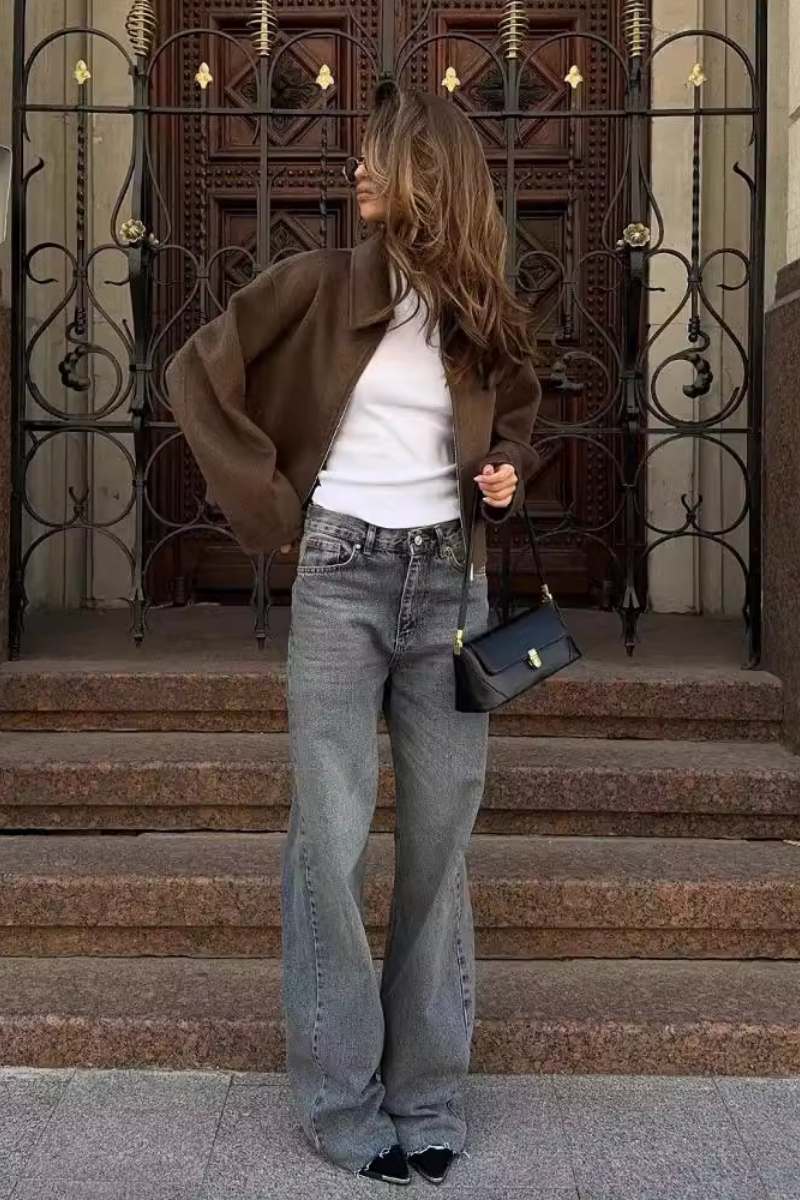 Chaqueta con cremallera