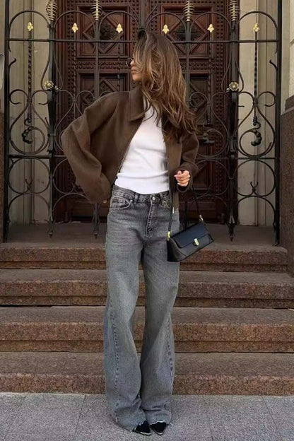 Chaqueta con cremallera