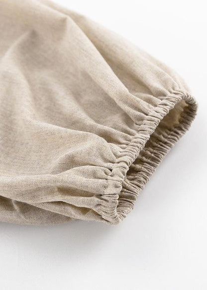 Isla Linen Puff Sleeve Maxi Dress