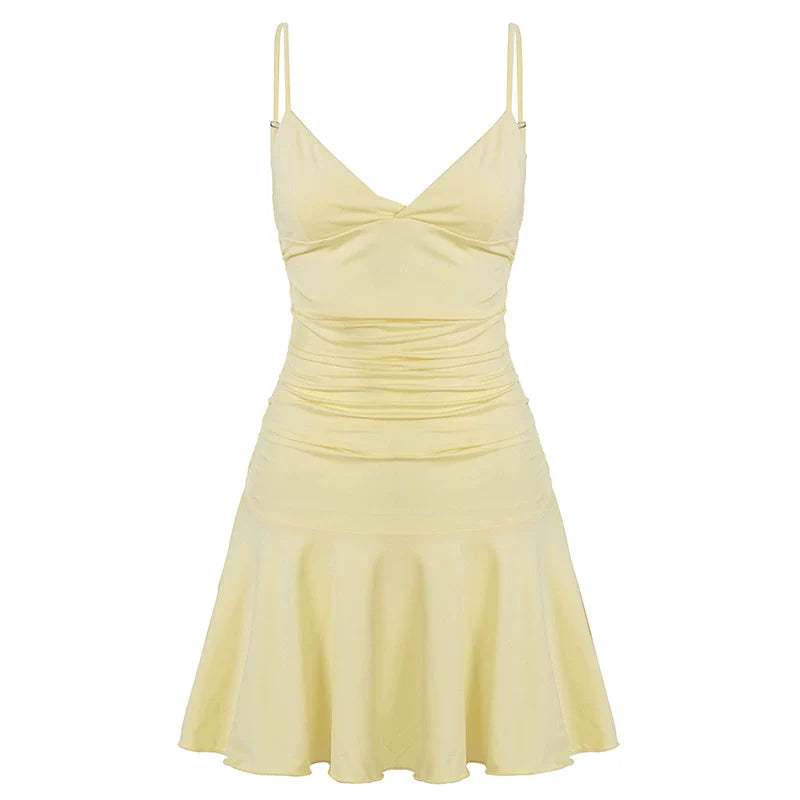 Blakelee Pleated Strappy Mini Dress
