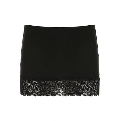 Adalae Bodycon Lace Mini Skirt