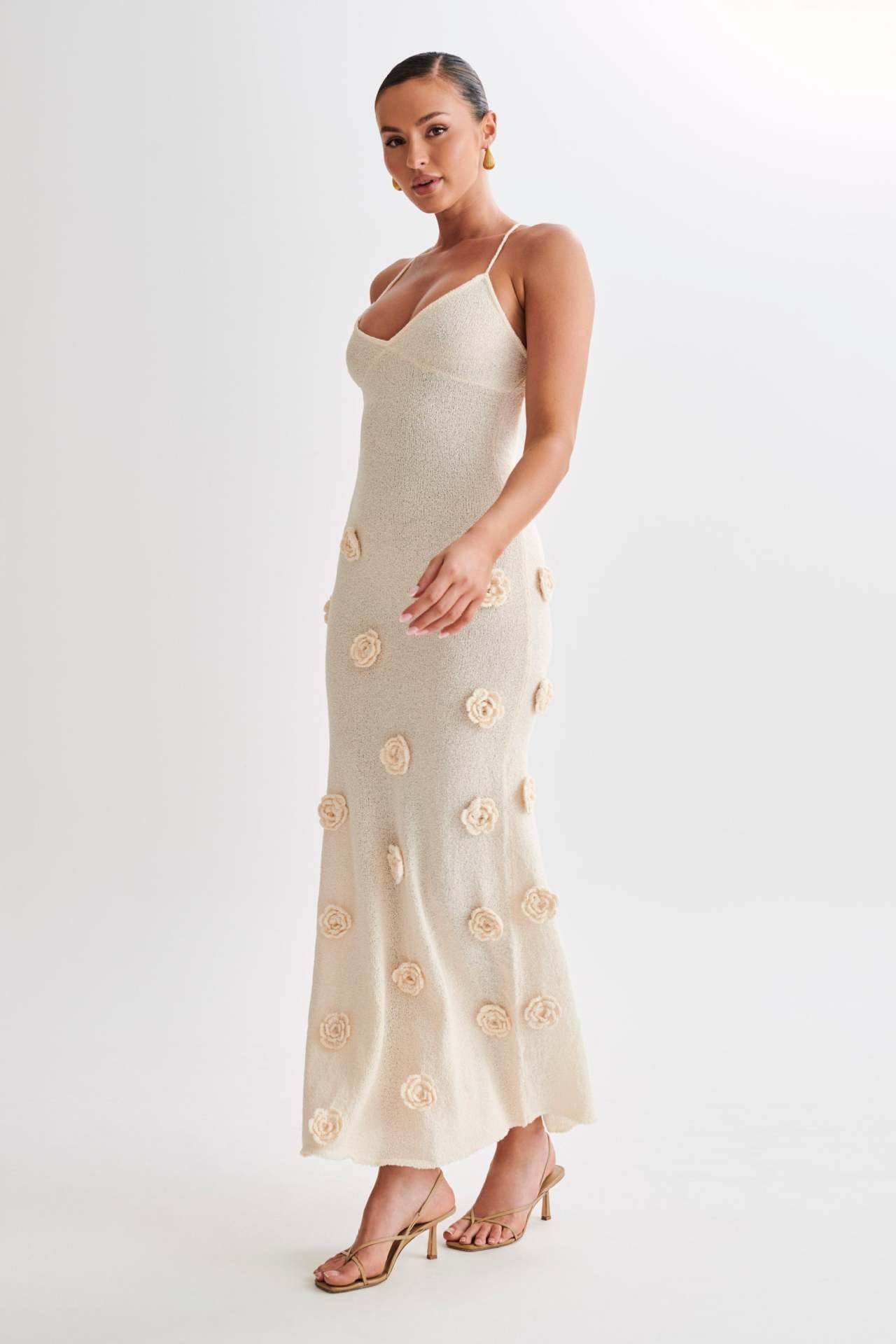Natalie Floral Embellished Maxi Dress
