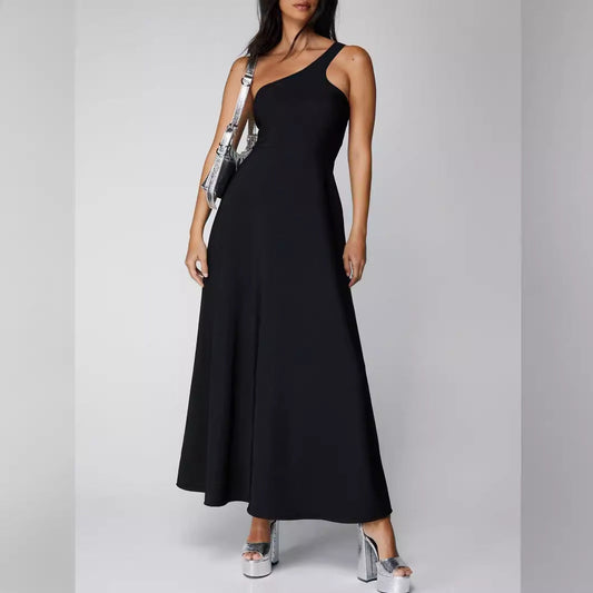 Wal Mart Spring Summer Sexy High Elastic Solid Color Women Dress Women Clothing
