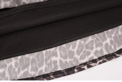 Ahria Mesh Leopard Maxi Skirt