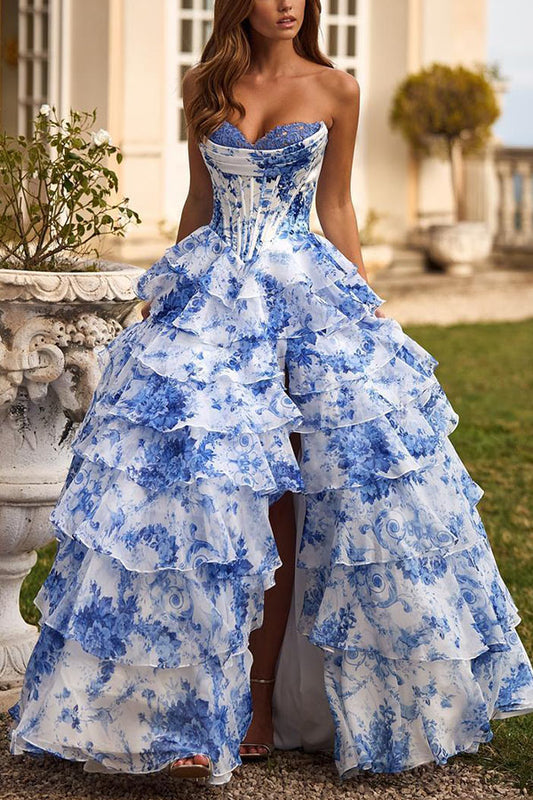 Sherri Hill Prom&Beyond And The Prom Store Perfect Instant Flower Off Shoulder Ruffle Dress