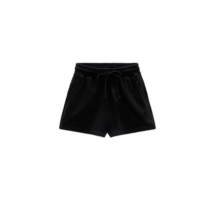 Summer Women Stretch High Waist Shorts Loose Cotton Short Sleeve T shirt