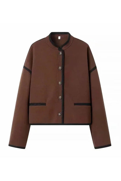 Chaqueta clásica de cuello alto