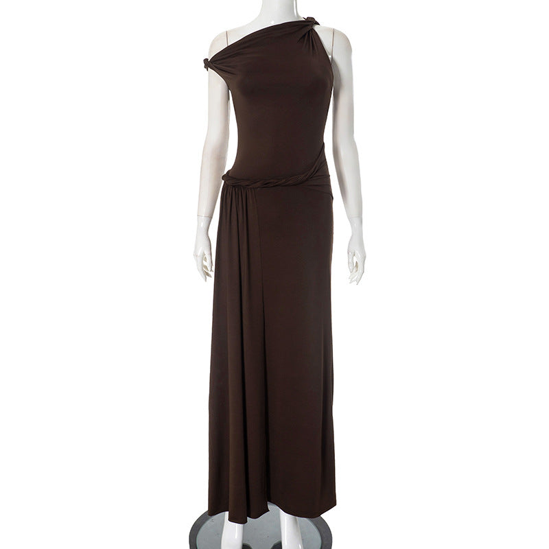 Azalia Twisted Draped Dress