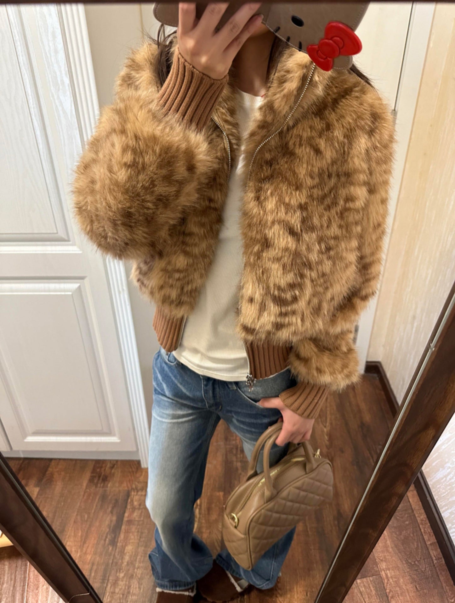 Miral Faux Fur Cropped Jacket