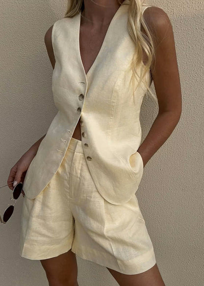 Arden – Tailored Vest and Shorts Set