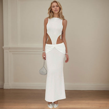 Summer Women Clothing Adult Lady like Woman Dress Sleeveless Slim Slimming Sheath Dress