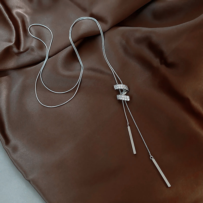 Adjustable Spiral Drop Layered Necklace