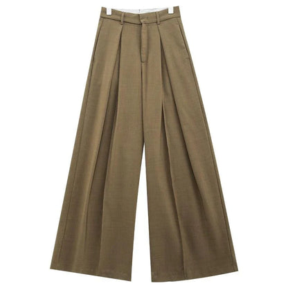 Dramatic Noir Wide-Leg Palazzo Pants