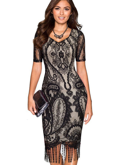 Women Clothing Sexy Lace Dress Summer Party Dress