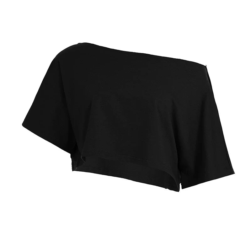Tasha One Shoulder Crop Top