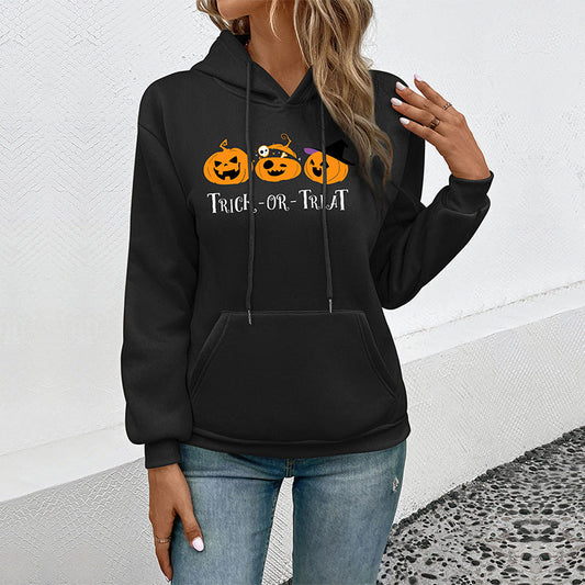 Autumn Women Clothing Halloween Printed Sweatshirt