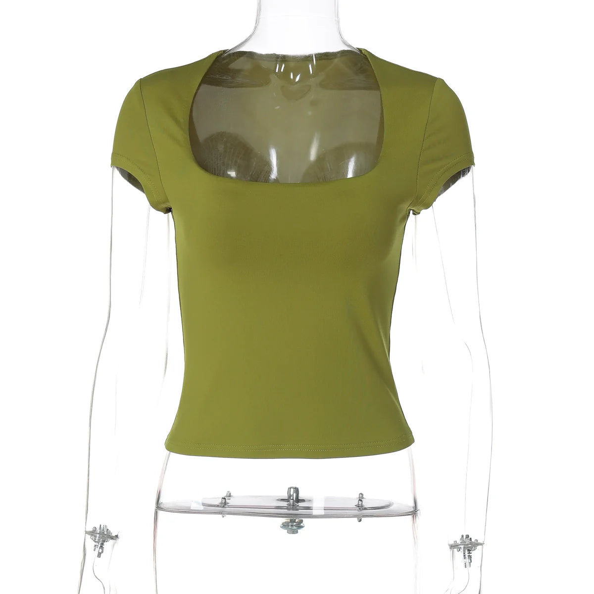 Nasra Flutter Sleeve Crop Top