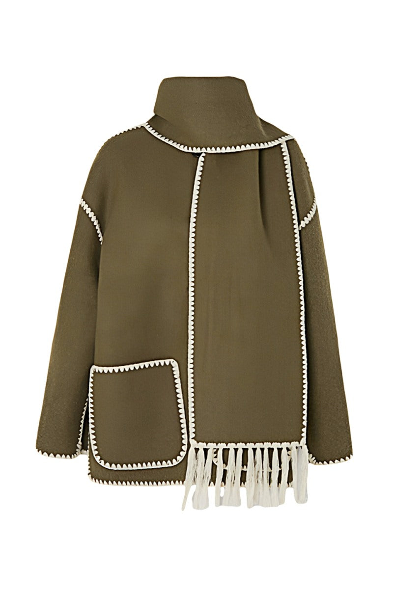 Chaqueta con bufanda Nalainda