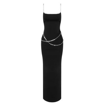 Simple Chain Dress Women Maxi Dress Party Dress Evening Dress Sexy
