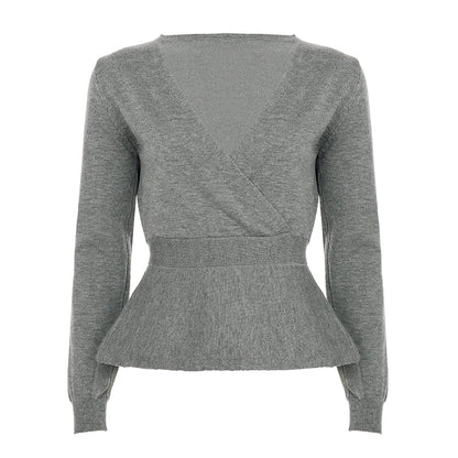 Allanah Ruffle Hem Knit Sweater