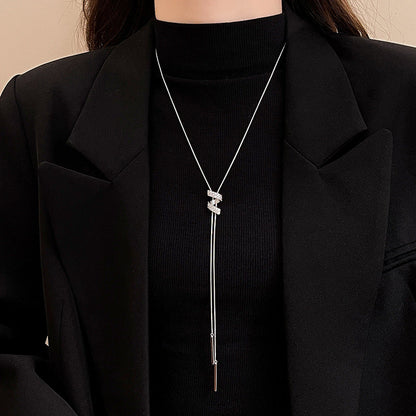 Adjustable Spiral Drop Layered Necklace