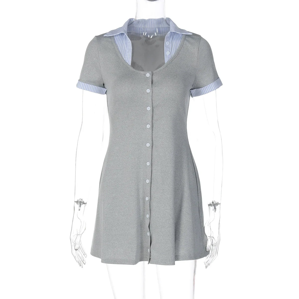 Carmyn Polo Patchwork Mini Dress