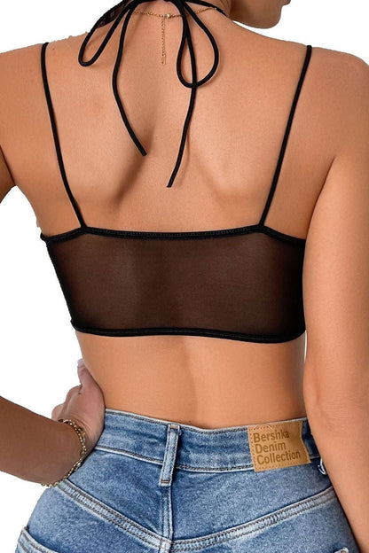 American Mesh Perspective  Fishbone Corset top